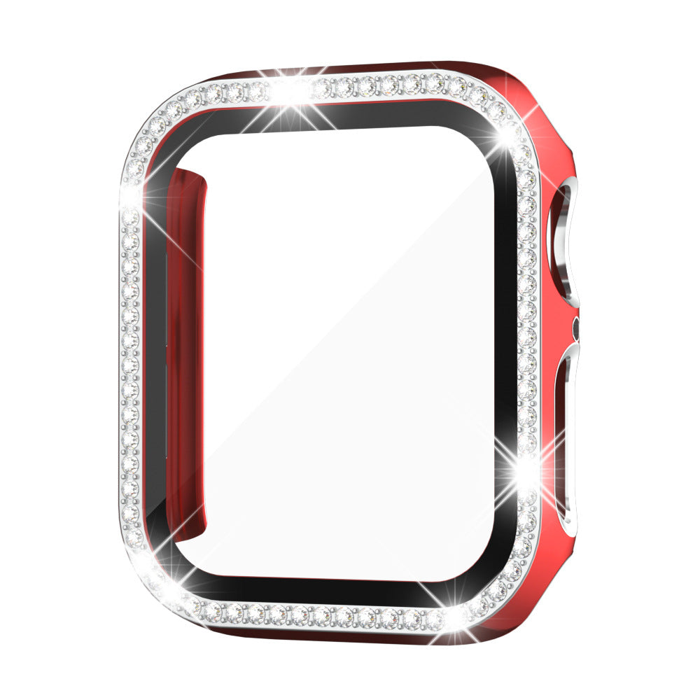 Etui med herdet glass og rhinestones for Apple Watch