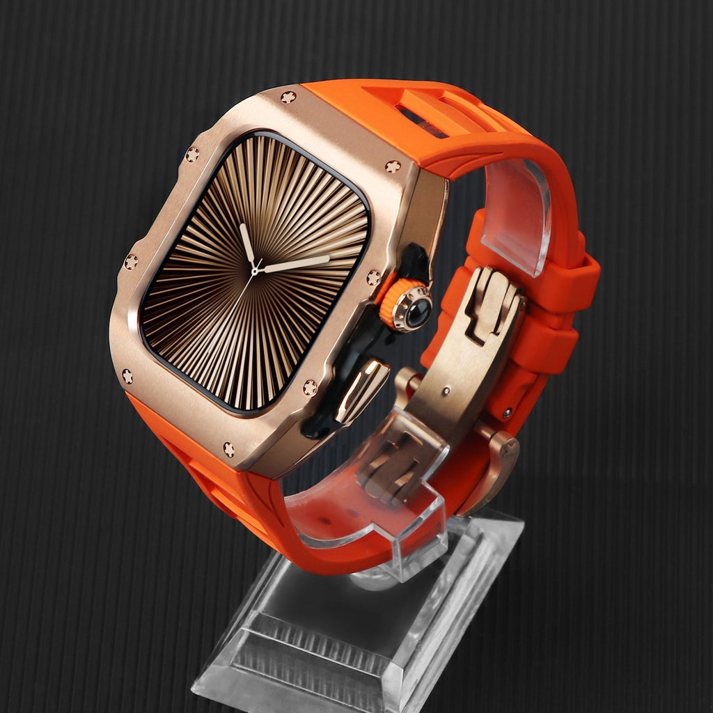 Elektrokémiailag bevont integrált módosítású fluoroelasztomer szíj Apple Watch-hoz