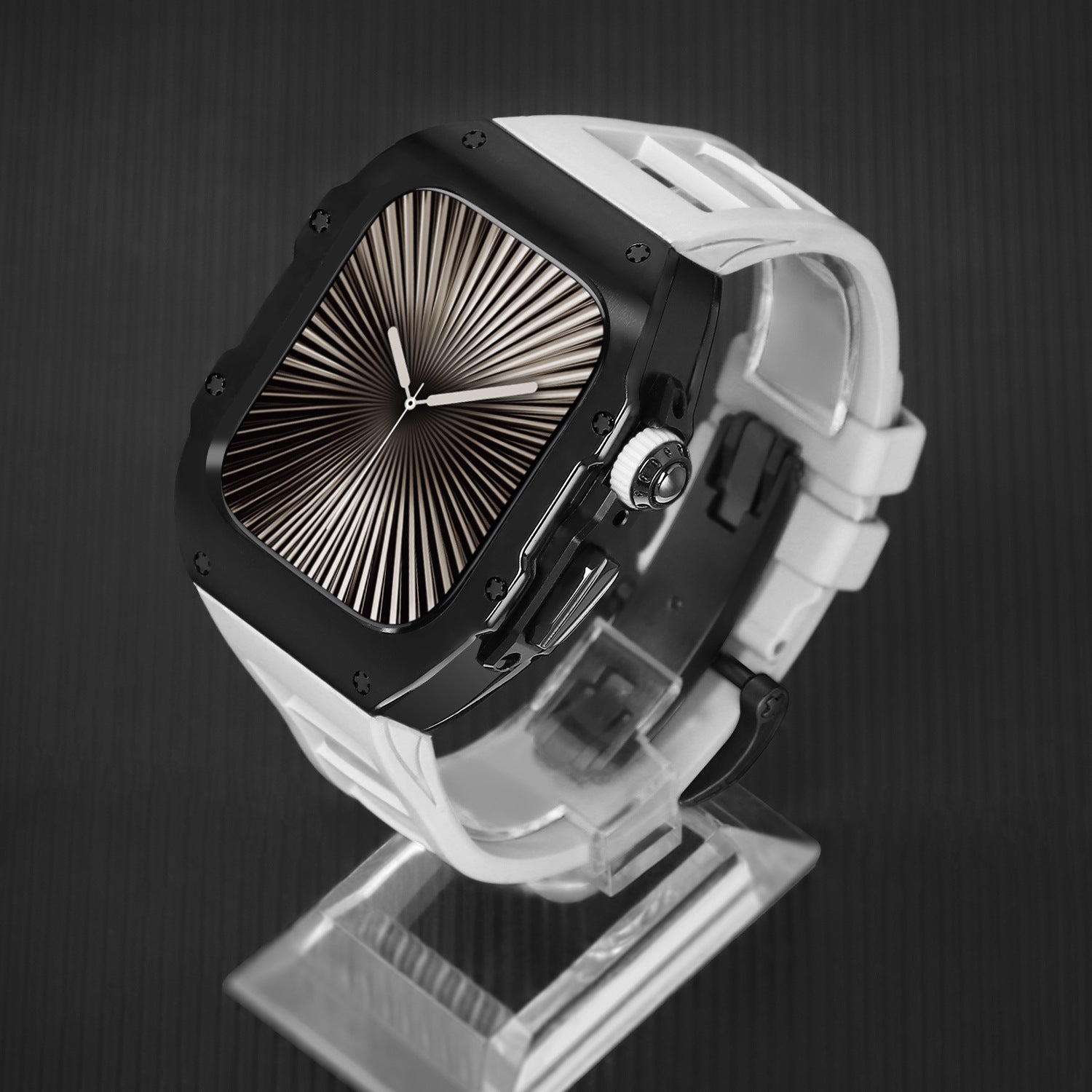 Elektrokémiailag bevont integrált módosítású fluoroelasztomer szíj Apple Watch-hoz