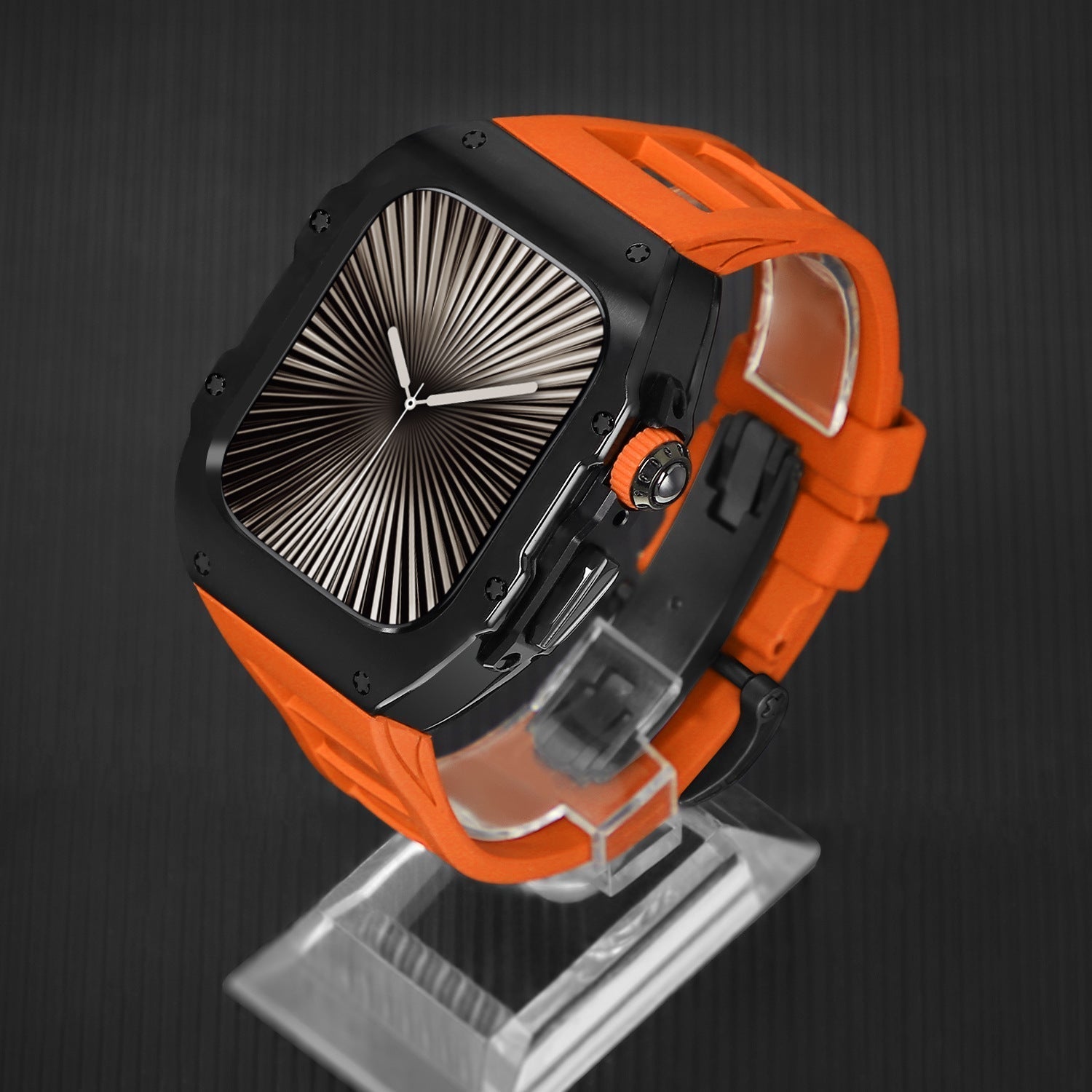 Elektrokémiailag bevont integrált módosítású fluoroelasztomer szíj Apple Watch-hoz