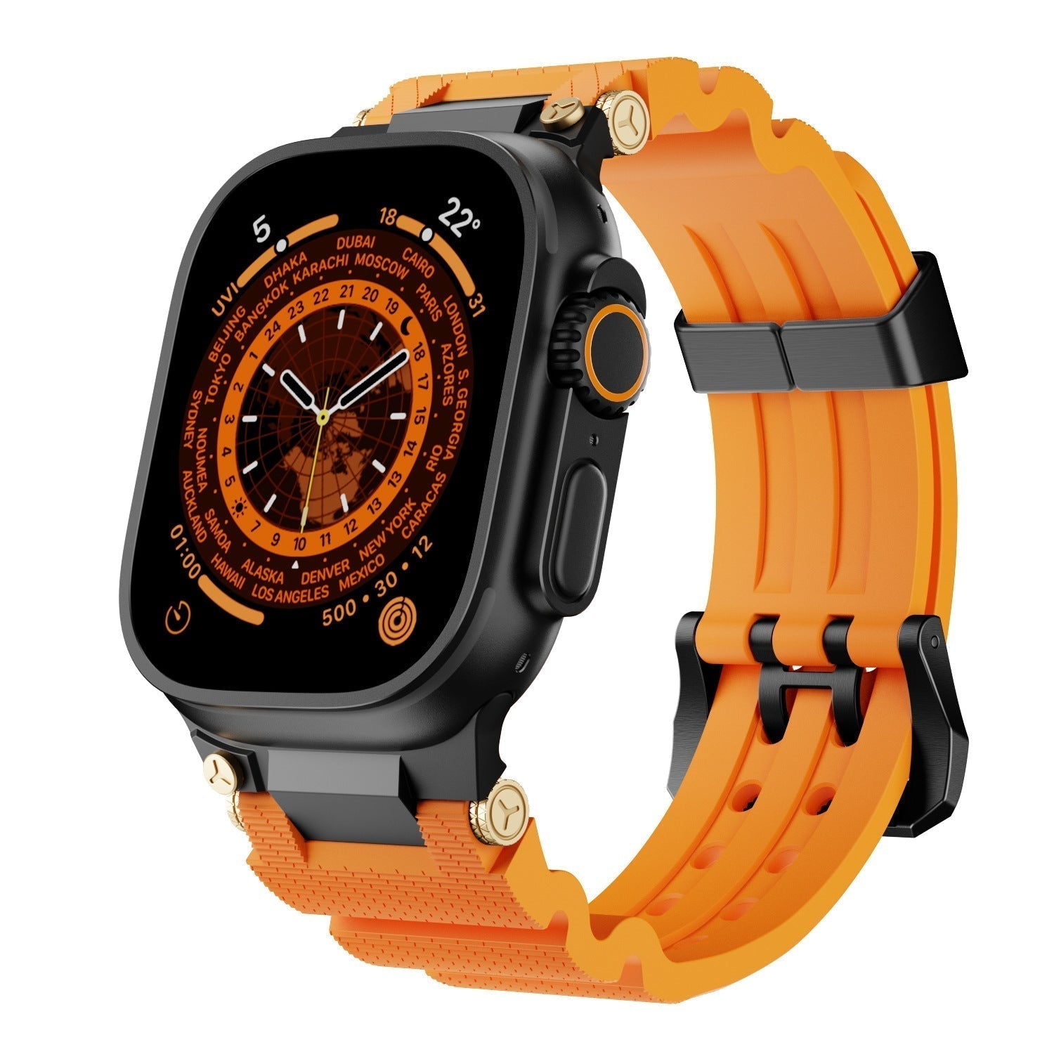 Bracelet en silicone de créateur pour Apple Watch