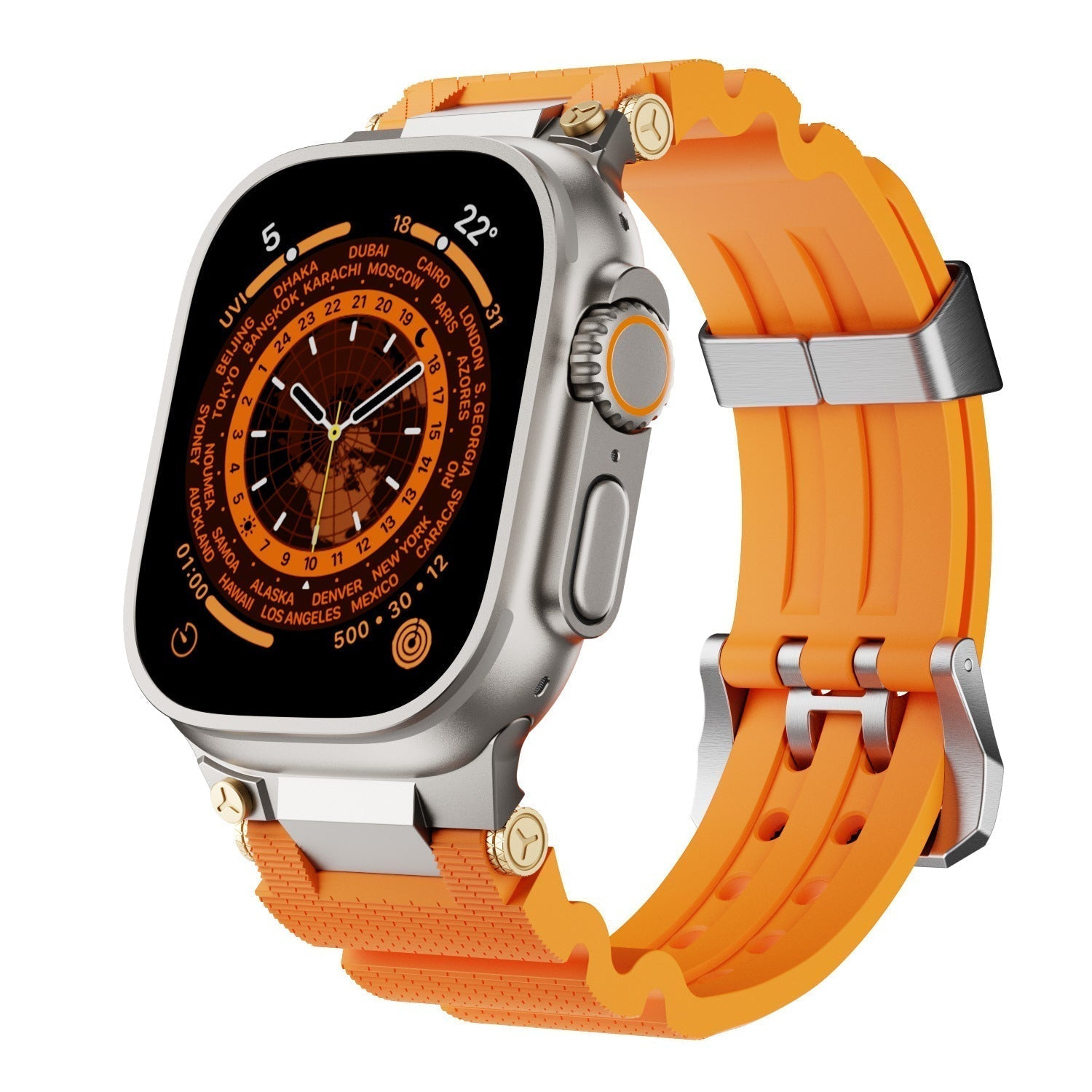 Bracelet en silicone de créateur pour Apple Watch