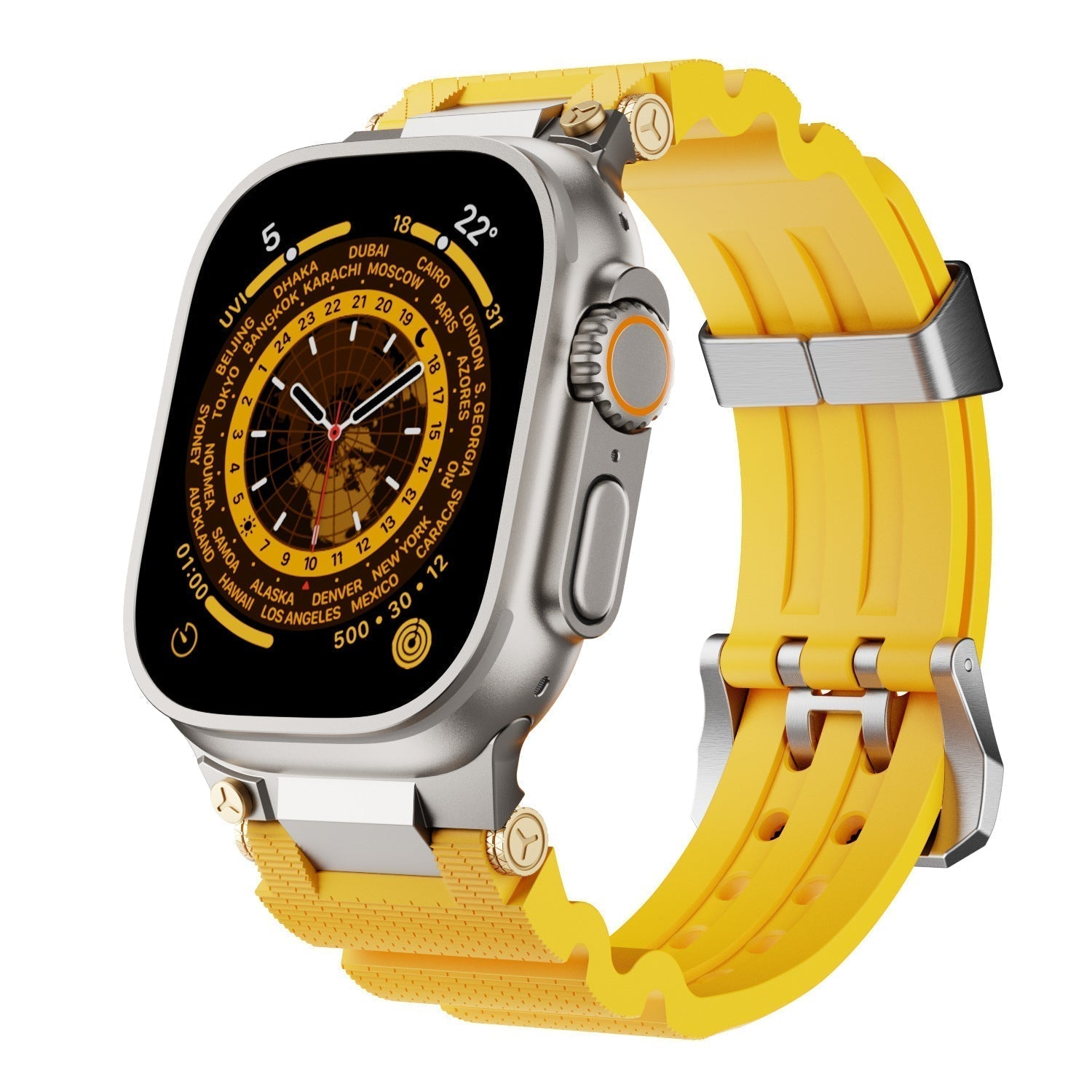 Bracelet en silicone de créateur pour Apple Watch