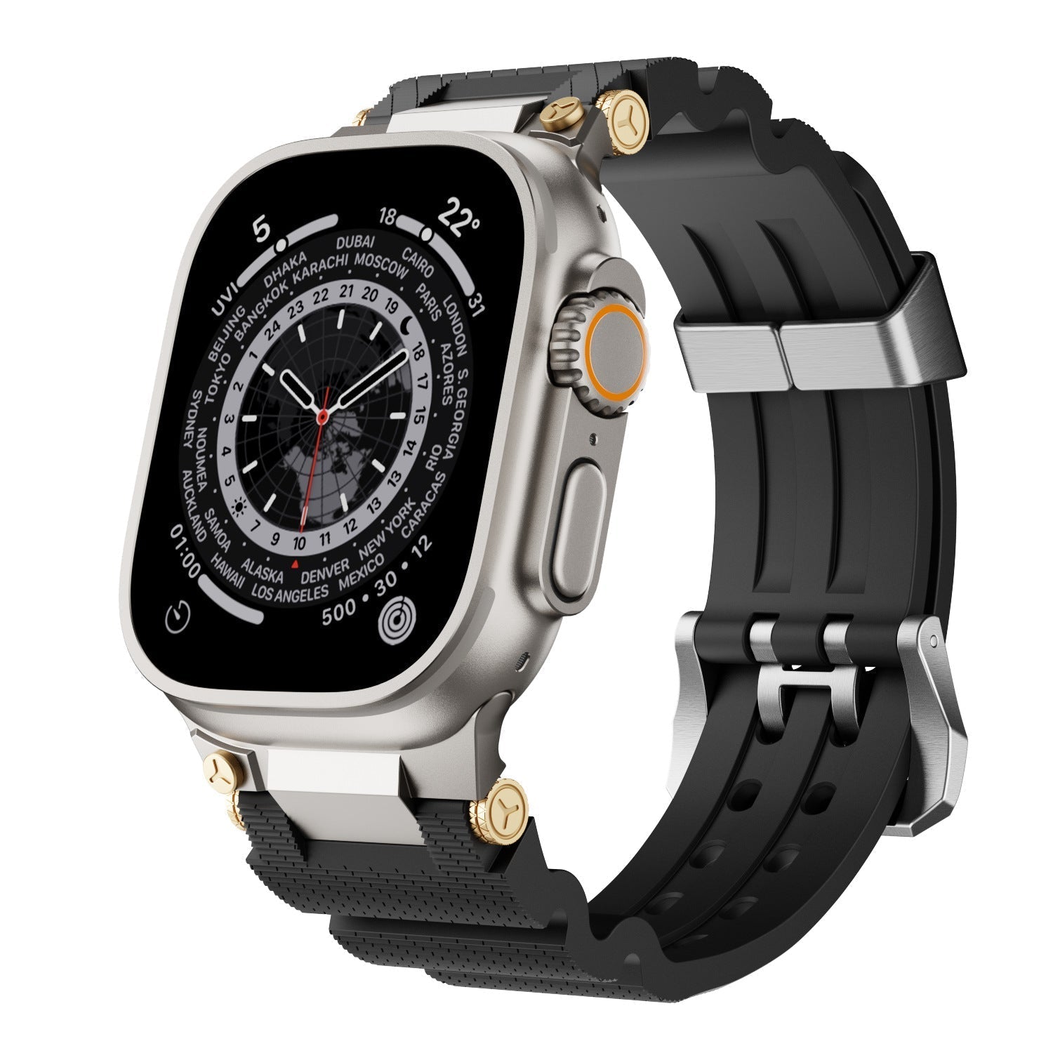 Bracelet en silicone de créateur pour Apple Watch