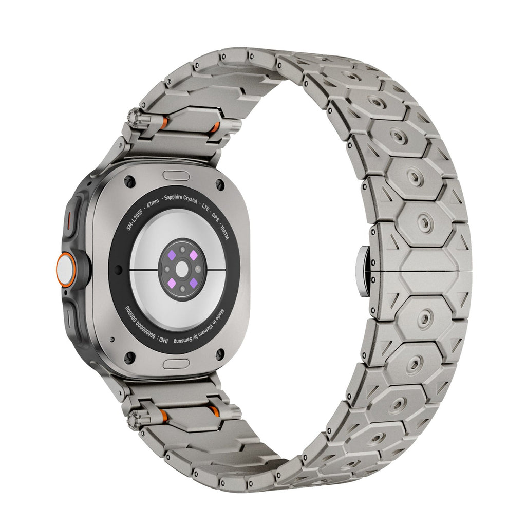 Luxus rozsdamentes acél szíj Samsung Galaxy Watch Ultra-hoz