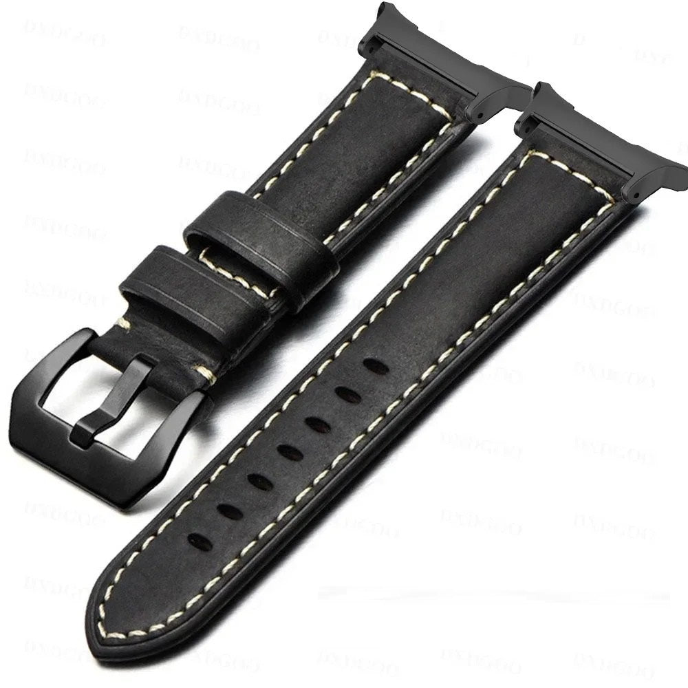 Cuir givré ancien pour montre Samsung Ultra 47 mm