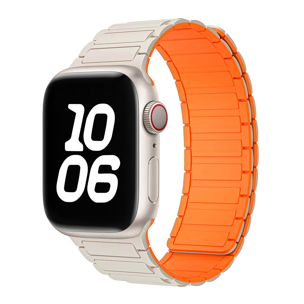 Tali jam gelung magnet silikon untuk Apple Watch