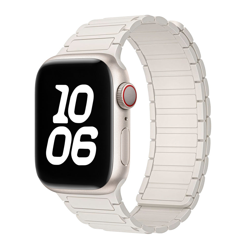 Tali jam gelung magnet silikon untuk Apple Watch