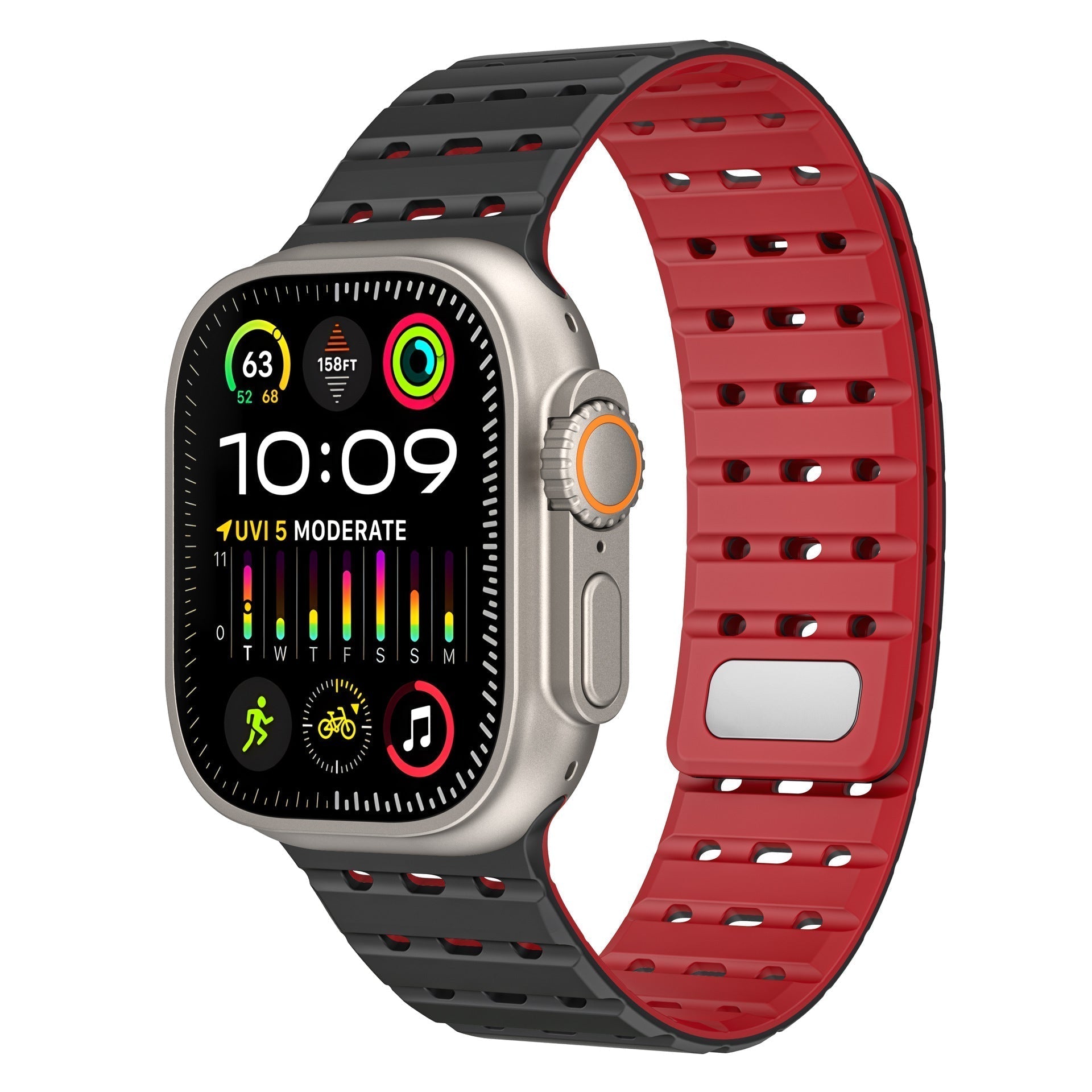 Tali Silikon Magnetik Bernafas AW Untuk Apple Watch