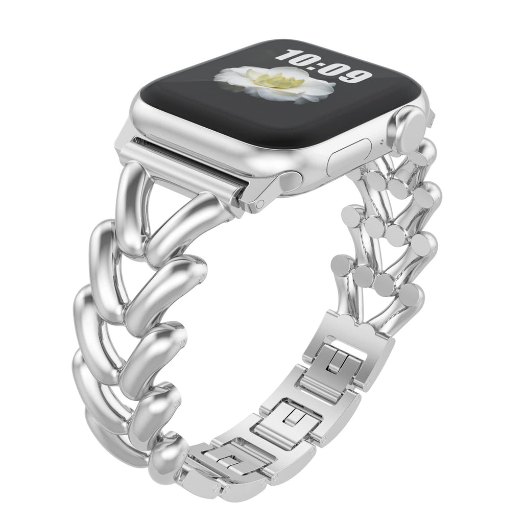 Luksusowa bransoletka w kształcie serca dla kobiet - paski do Apple Watch