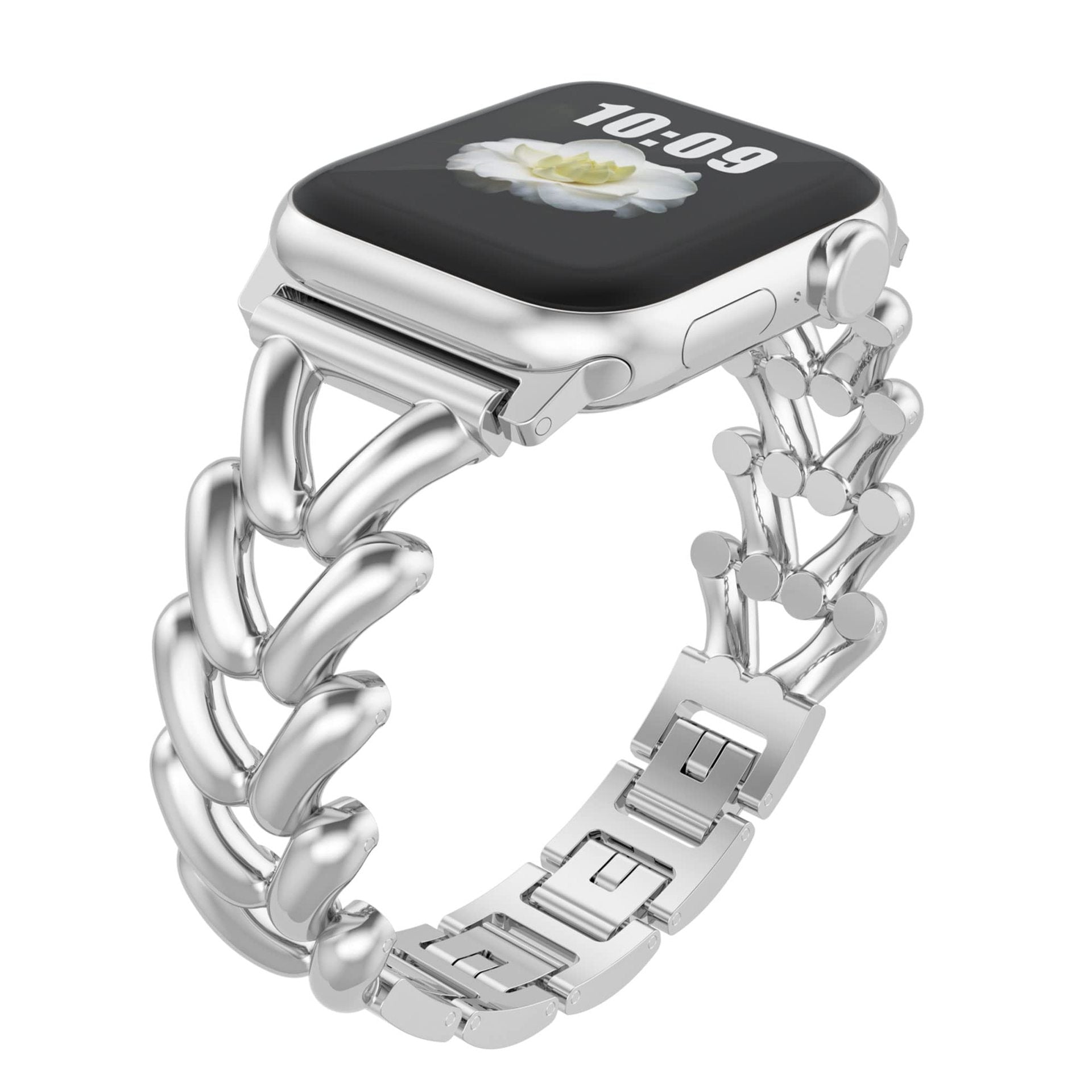 Luksusowa bransoletka w kształcie serca dla kobiet - paski do Apple Watch
