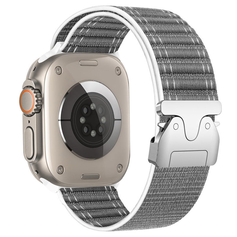 アップルウォッチ用ウェーブパターンナイロンストラップパラシュートバックル