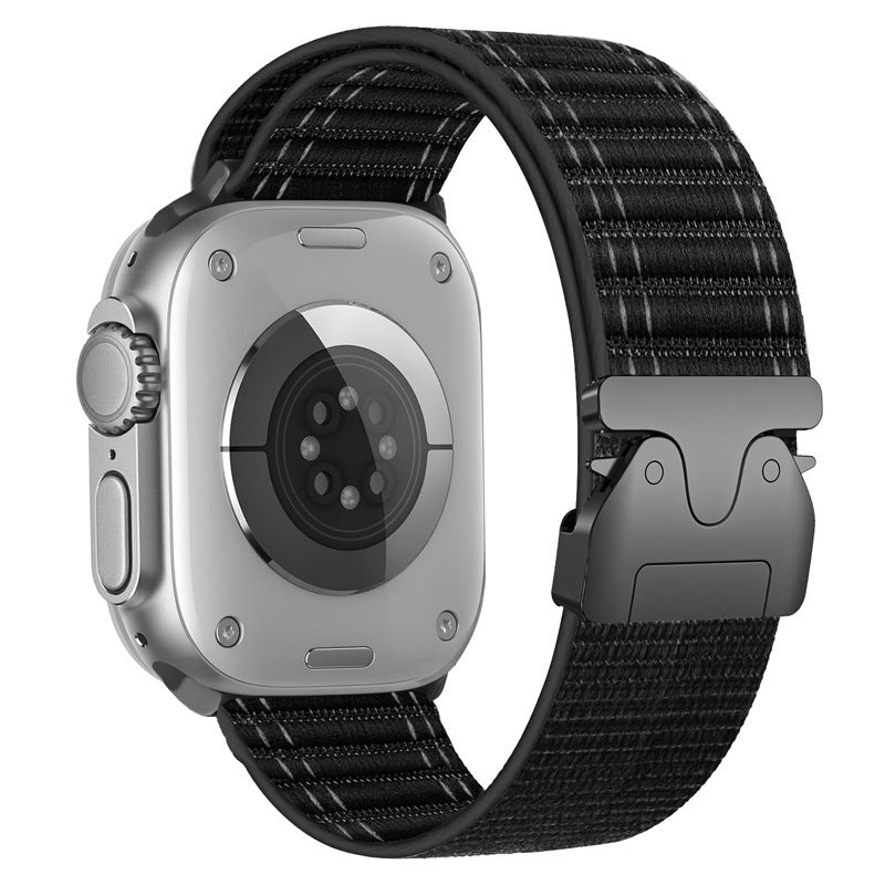 アップルウォッチ用ウェーブパターンナイロンストラップパラシュートバックル