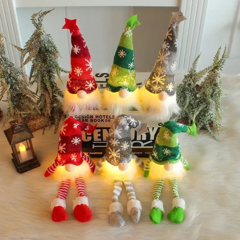 LumaGnome Soft Plush Gnome With Gentle LED Lighting For Cozy Winter Decor