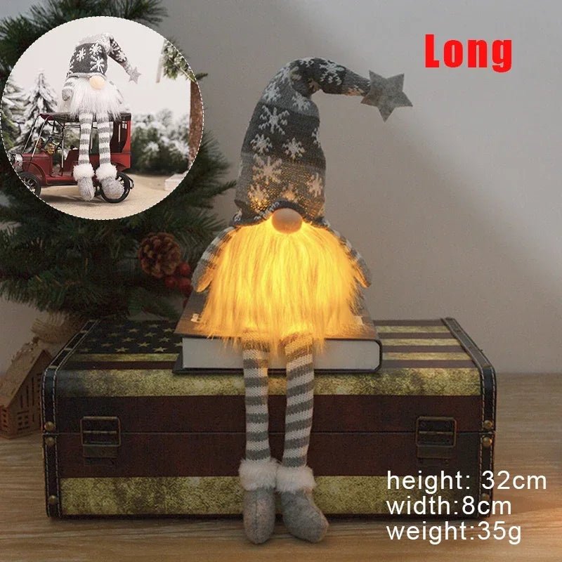 LumaGnome Soft Plush Gnome With Gentle LED Lighting For Cozy Winter Decor