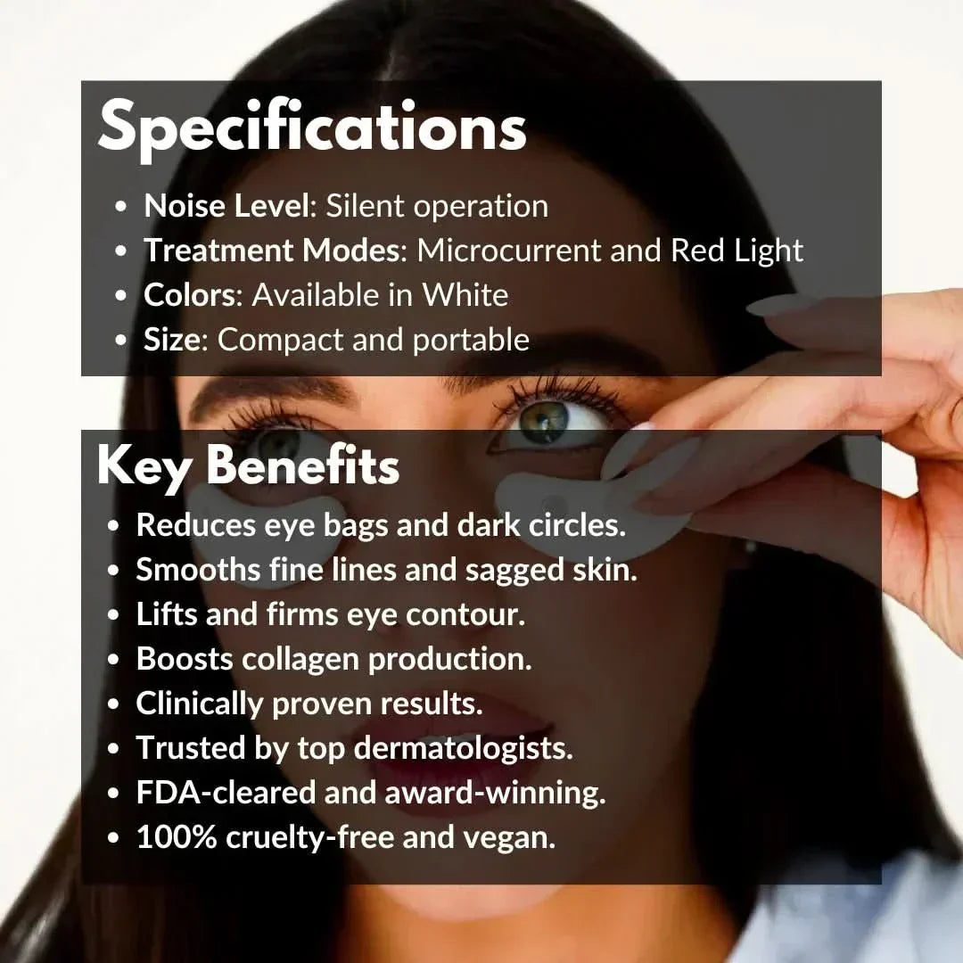 Tratamiento ocular LumaPulse Lux con terapia de luz roja y microcorriente para ojos cansados