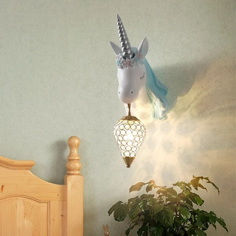 LumaNest Jednorožec Pryskyřičná Nástěnná Lampa Pro Klidnou Atmosféru Doma