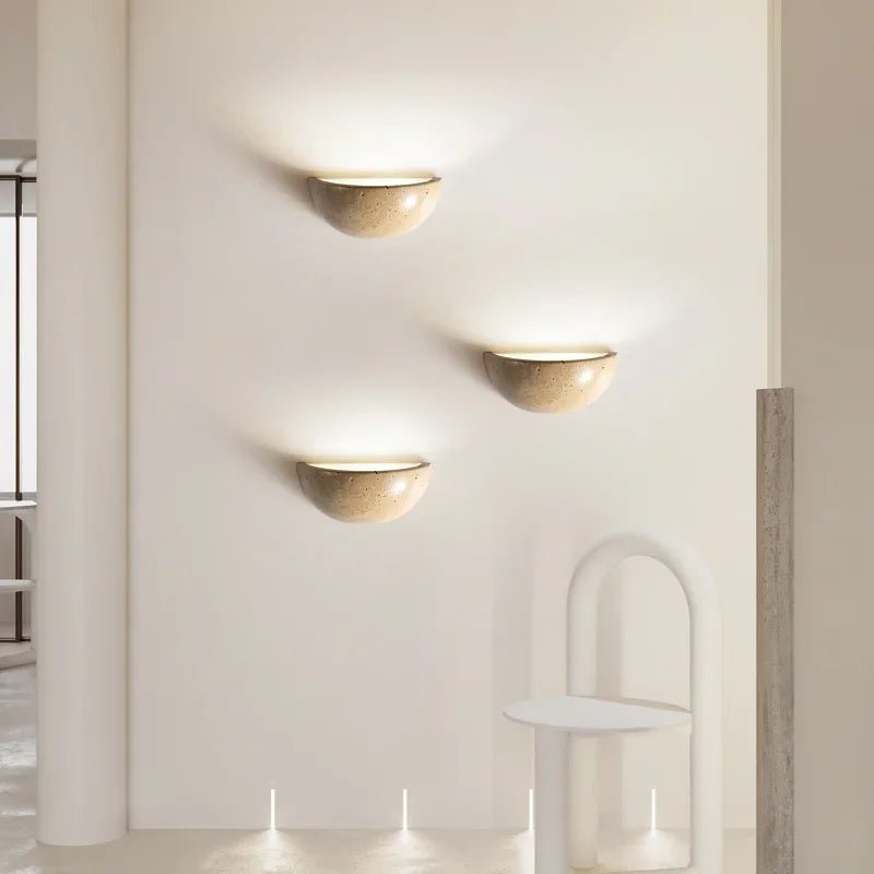 Nástěnné LED světlo NovaStone s kamenným vzhledem pro stylové obývací pokoje a jemné osvětlení