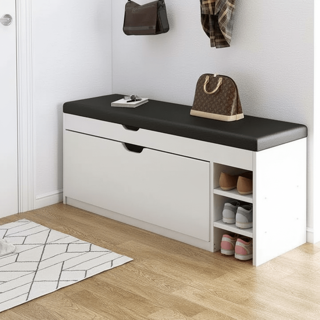 HavenBox 3-in-1-Schuhschrank mit Sitzbank und klappbarem Stauraum für Flure
