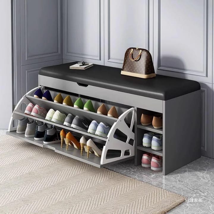 HavenBox 3-in-1-Schuhschrank mit Sitzbank und klappbarem Stauraum für Flure