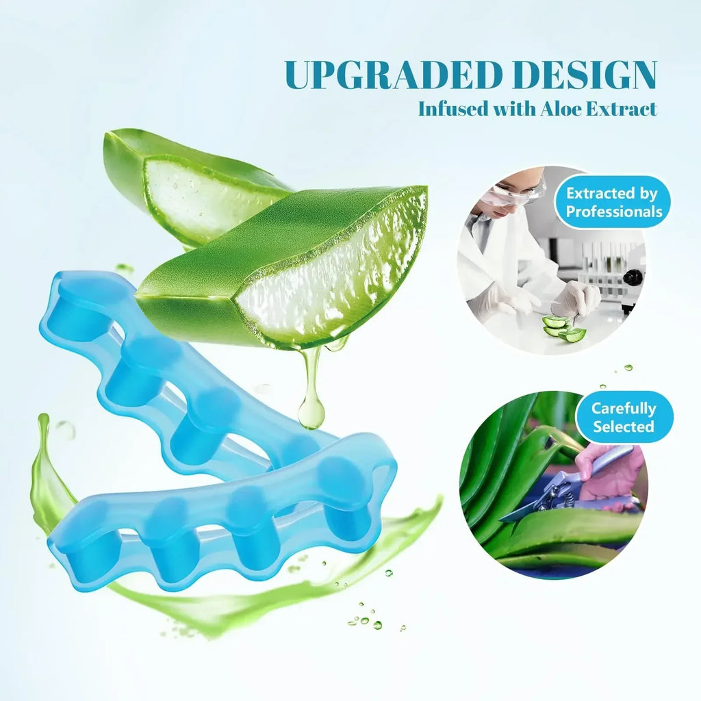 Silicone Toe Separators for Bunion & Toe Alignment Support