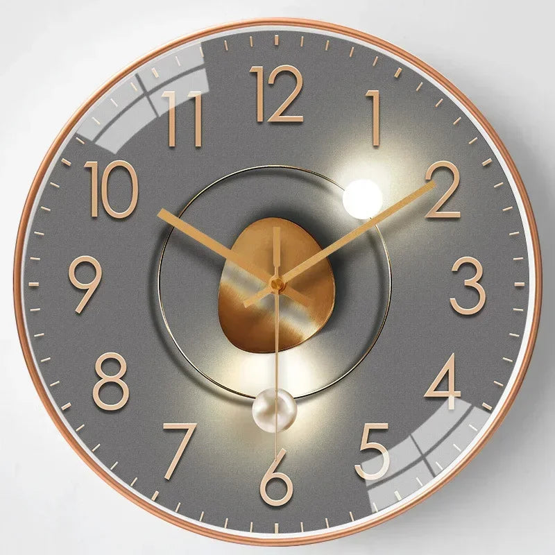 Reloj de Pared Clásico Silencioso AeroTime, Sin Tictac, para Dormitorio y Oficina