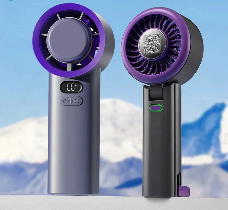 Ventoinha Portátil de Mão AeroChill com Compressa Fria