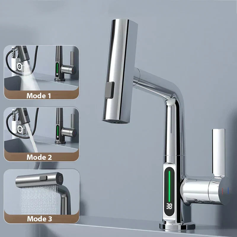 Torneira de Cascata Vrimlo com Display de Temperatura