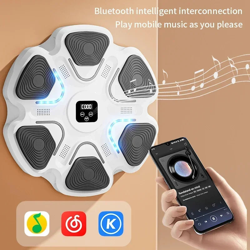 Entraîneur de Boxe Musical Intelligent – Cible Murale Interactive pour Fitness et Entraînement des Réflexes