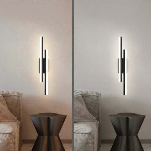 Moderne LED-væglampe – lange lyssprosser