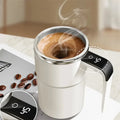 Tazza da caffè ricaricabile USB con miscelazione automatica – Tazza intelligente impermeabile con display LCD per tè