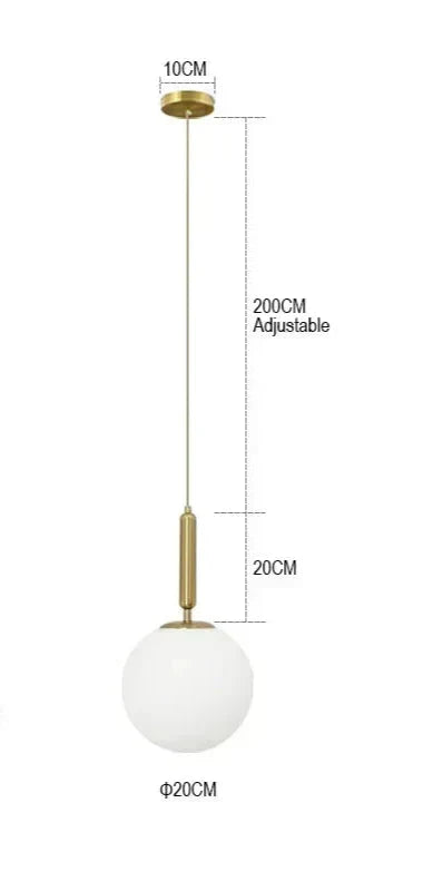 Závěsná lampa Aaron