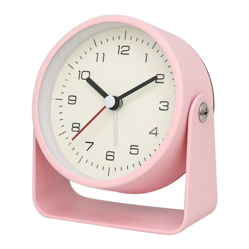 Yaratıcı Minimalist Metal Kuvars Masaüstü Alarm Saati