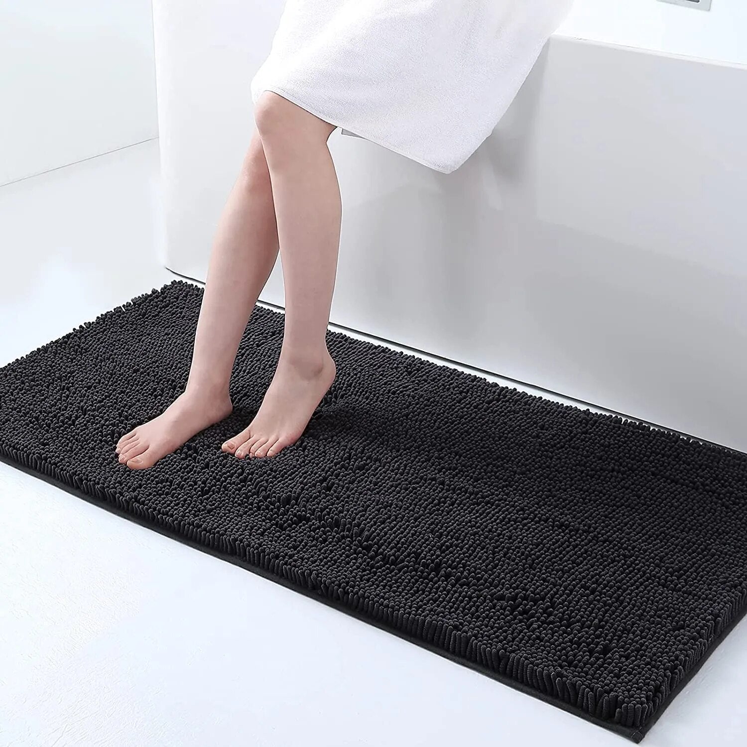 Thick Non-Slip Bath Mat – Soft, Absorbent Bathroom Rug for Safety and Comfort