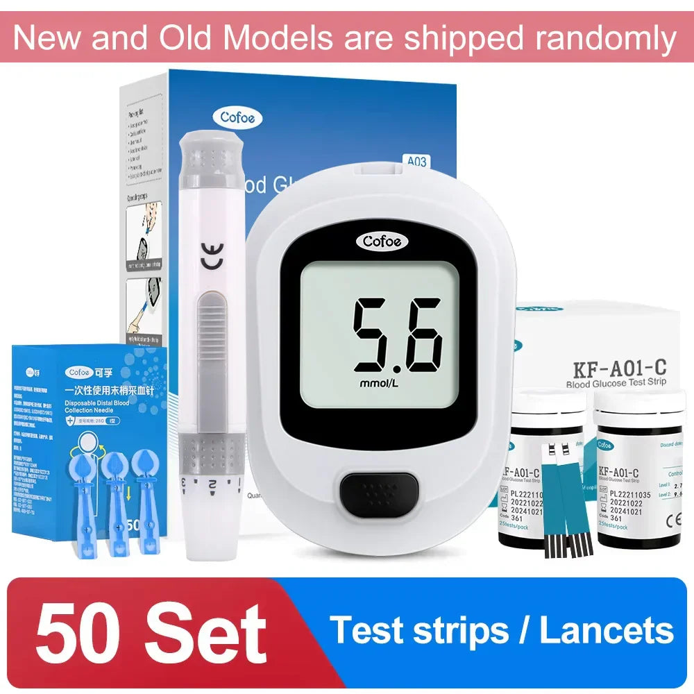 Blood Glucose Meter Kit – Diabetes Glucometer with Test Strips and Lan ...