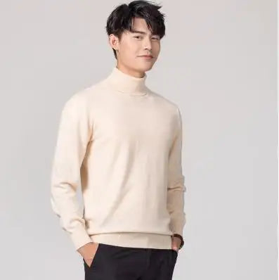 Suéter de cuello alto de cachemira Elliot – Calidez de lujo para hombres | Otoño e invierno 2023