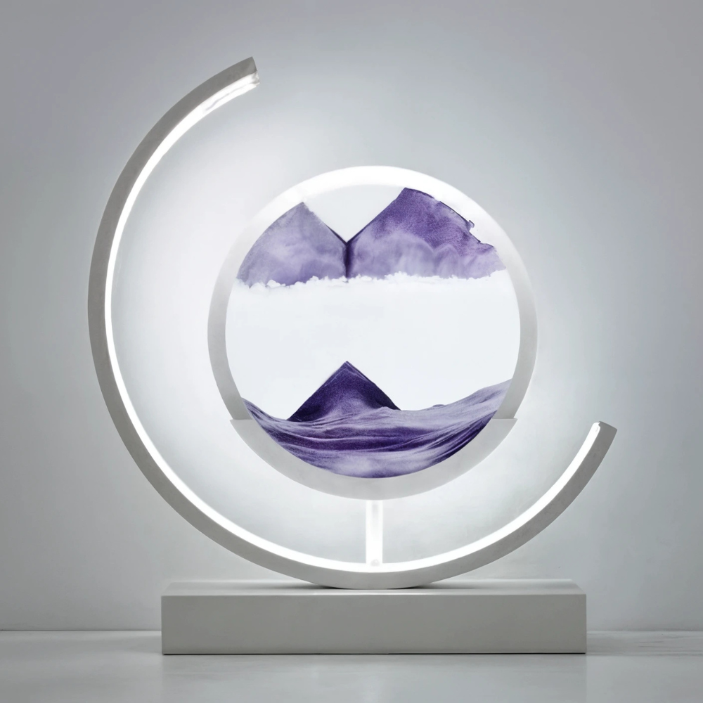 Lampada da tavolo a LED Sabbie del Tempo con bagliore caldo minimalista