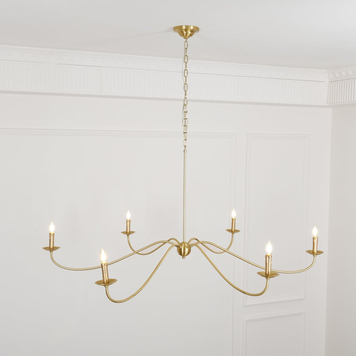 Lustre de style champêtre à bougies – Alfred