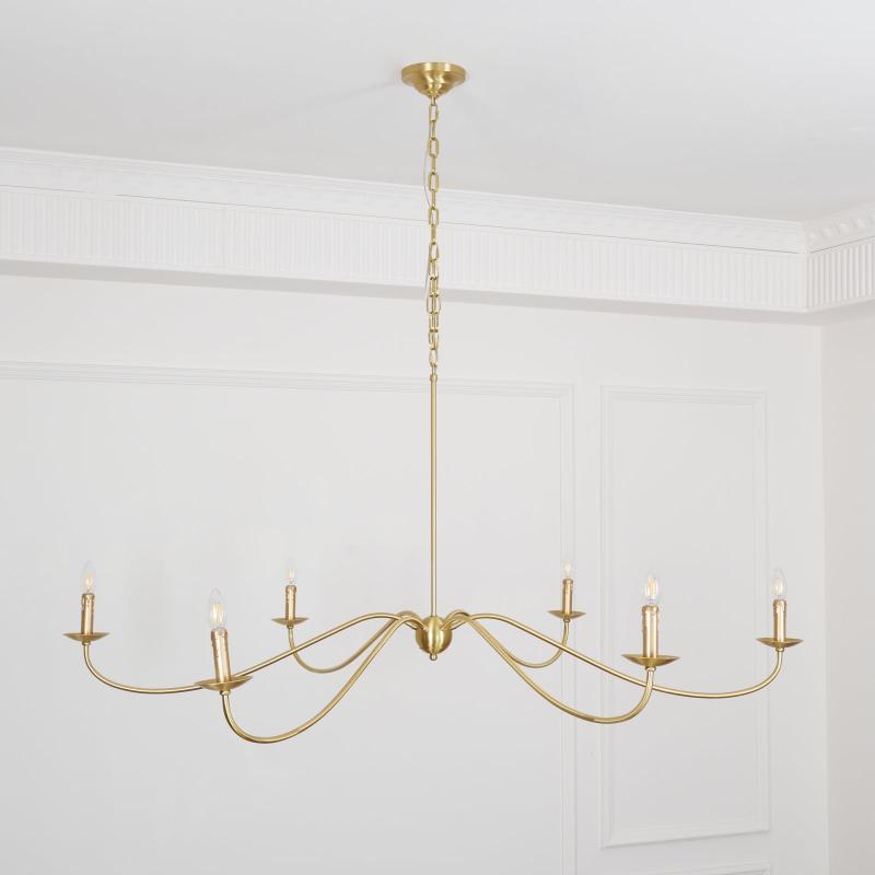 Lustre de style champêtre à bougies – Alfred