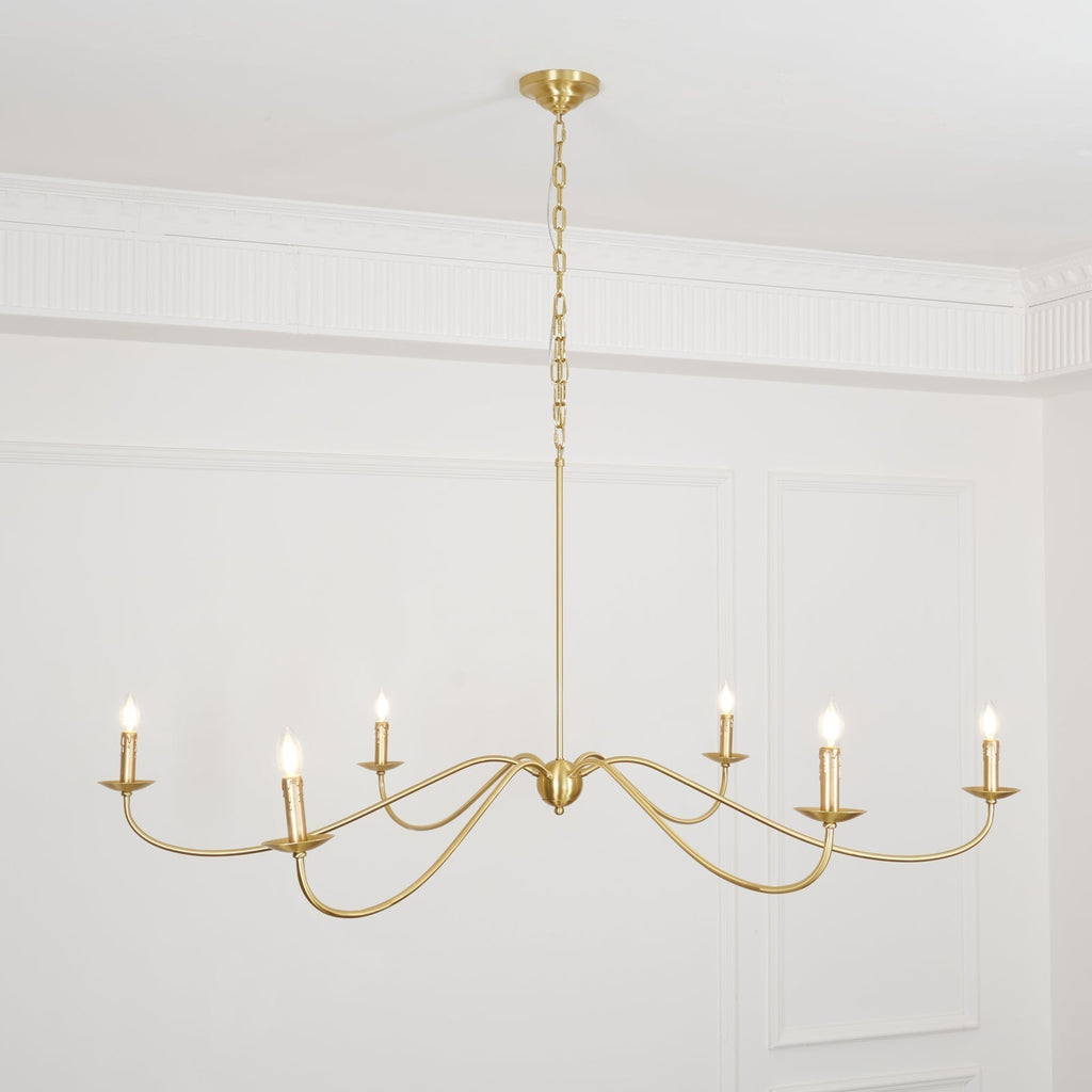 Lustre de style champêtre à bougies – Alfred