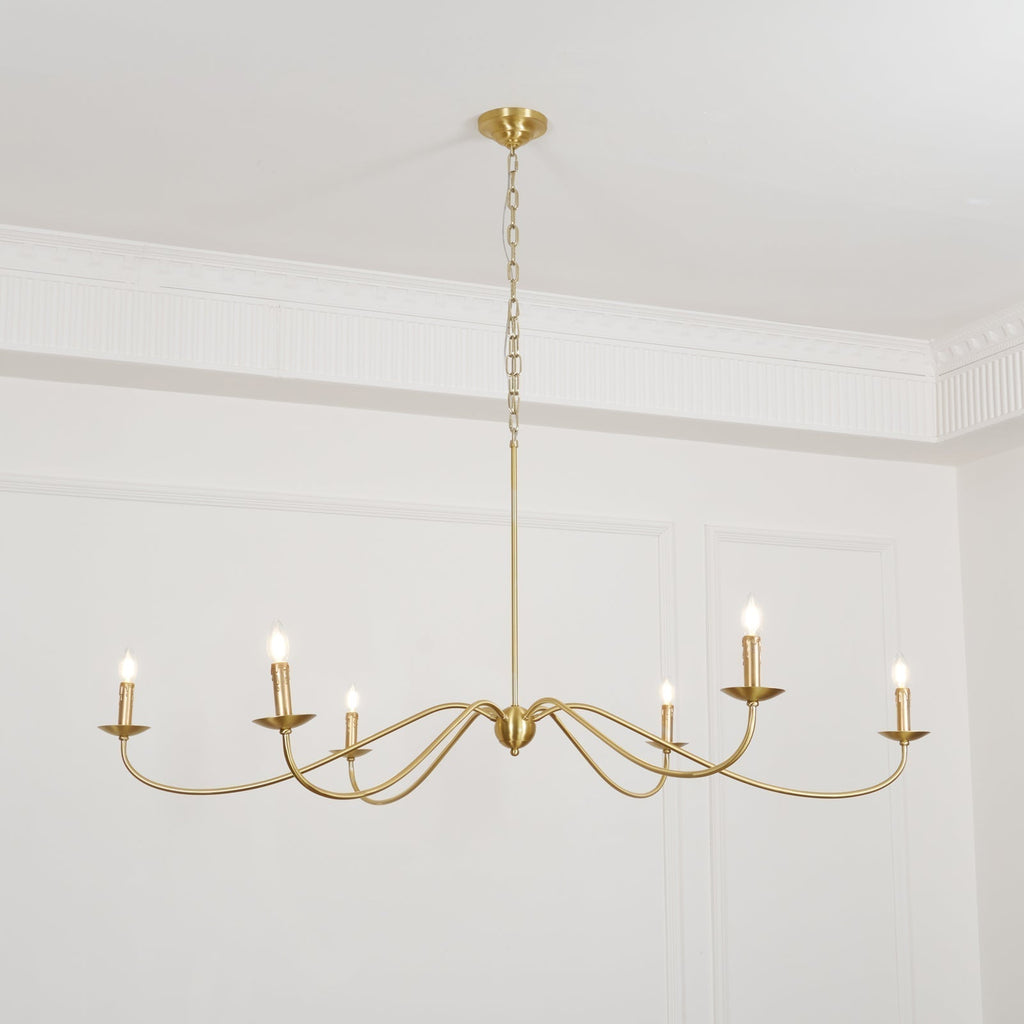 Lustre de style champêtre à bougies – Alfred