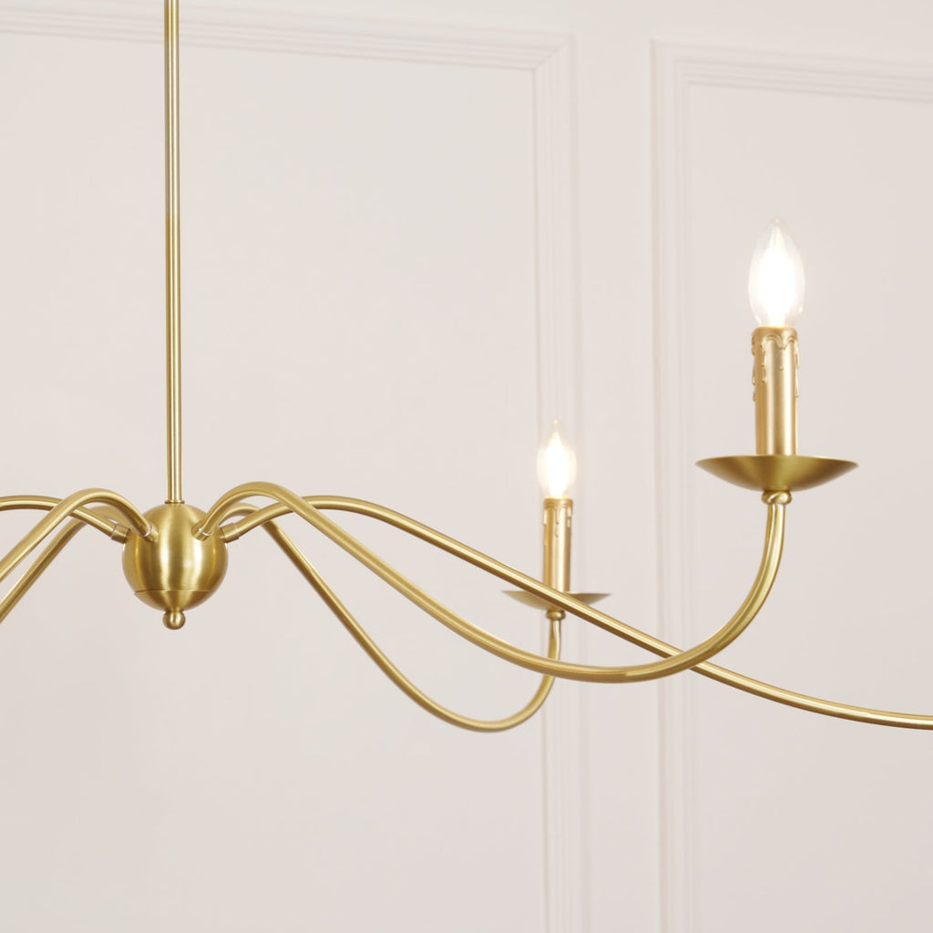 Lustre de style champêtre à bougies – Alfred