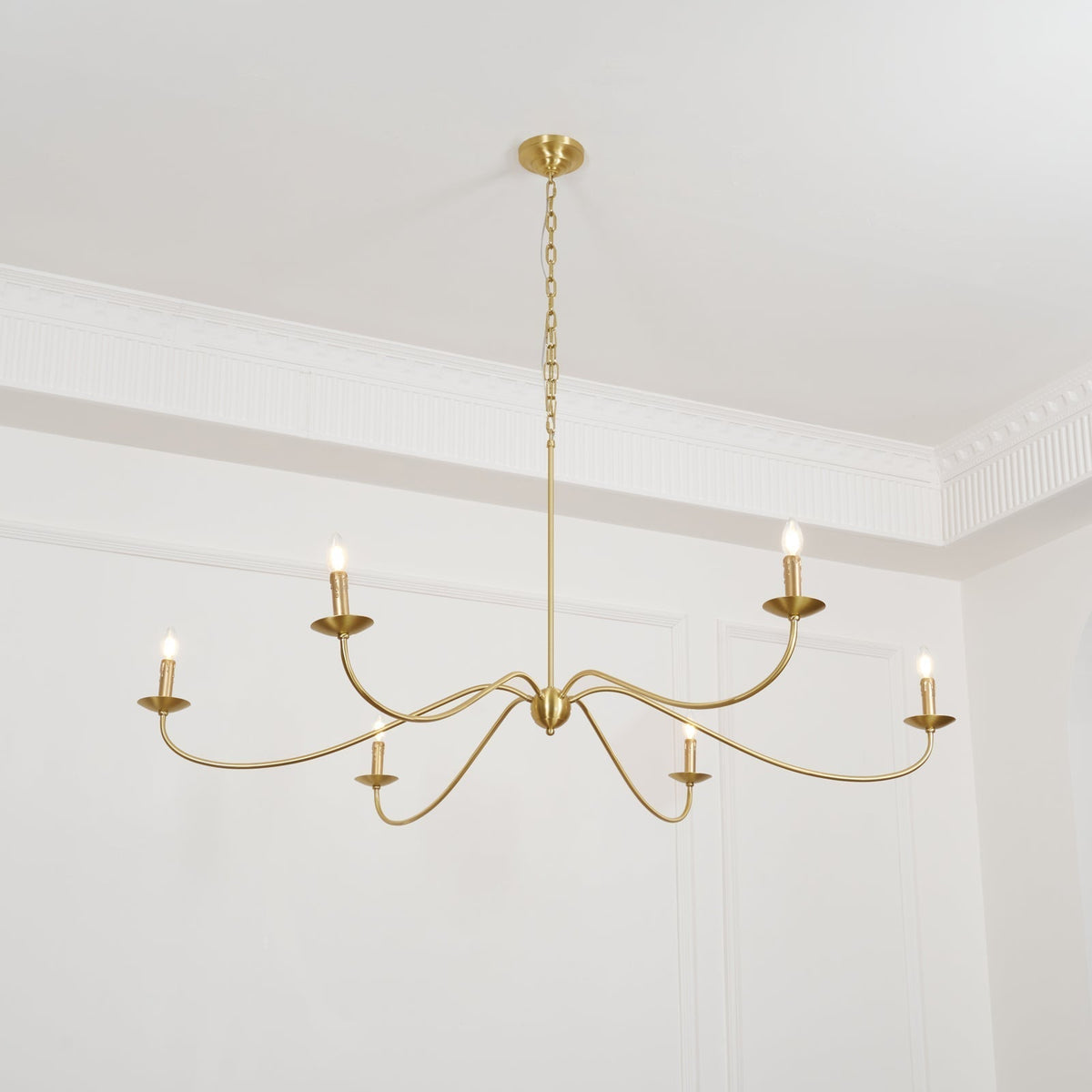 Lustre de style champêtre à bougies – Alfred