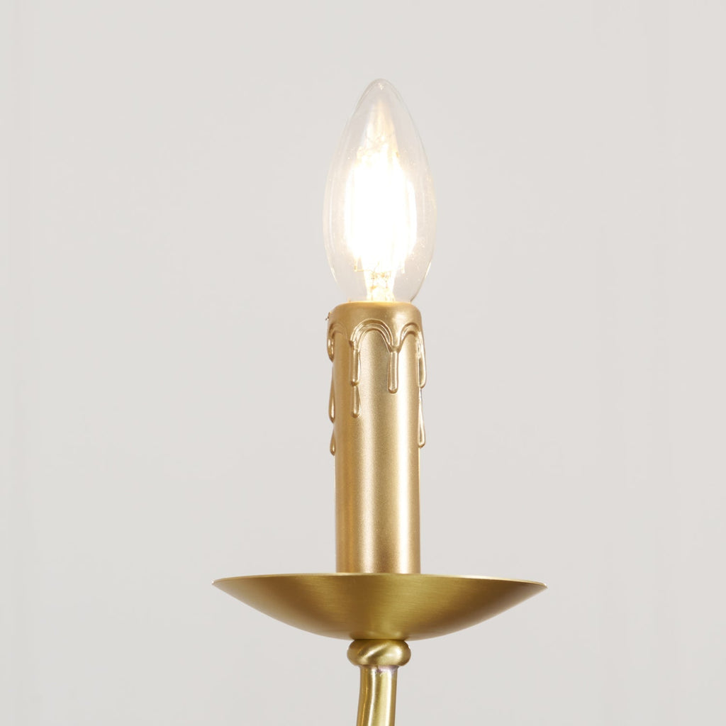 Lustre de style champêtre à bougies – Alfred
