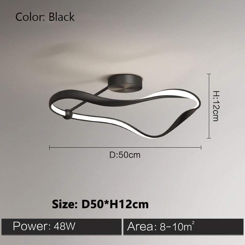 Astrin | Lumină de tavan abstractă minimală | Orntli