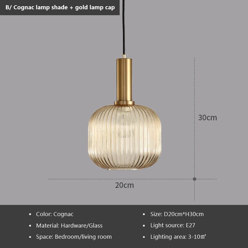 Marise | Fluted Glass Pendants | Orntli