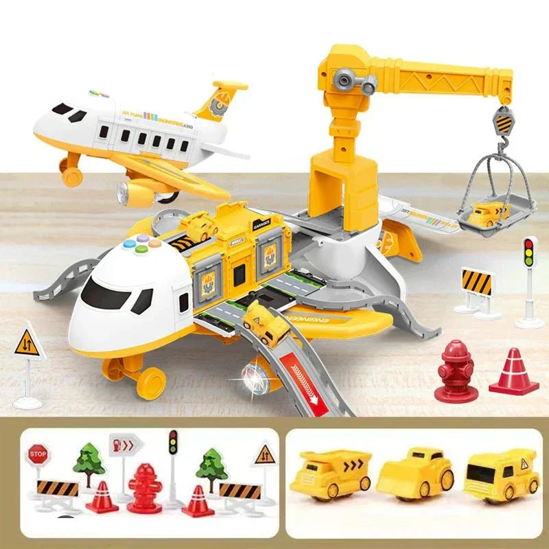 AeroTune Musical Deformation Stretching Airplane Toy For Kids With Lights And Music