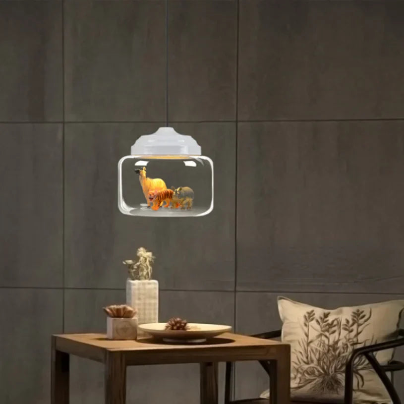 Životinjski stakleni privjesak