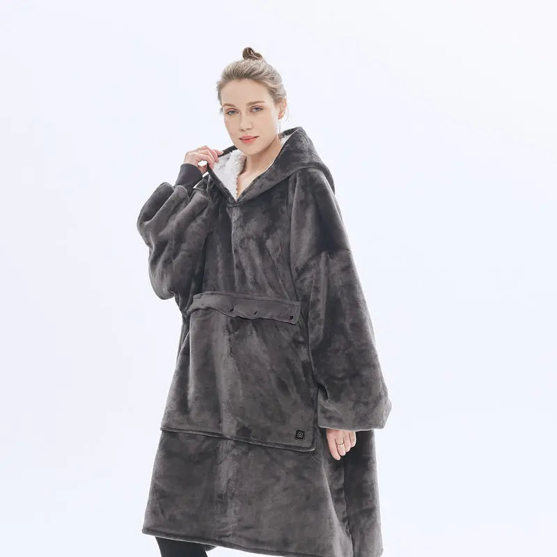 CozyHood - Vyhřívaná vlnená mikina pro líné muže