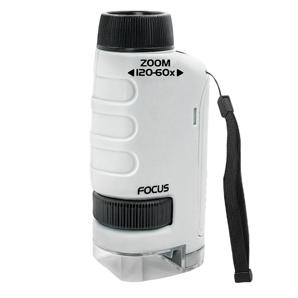 مجهر محمول للأطفال من QuestScope بتكبير 60x-120x للاستكشاف